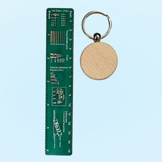 Round Wooden Keychain